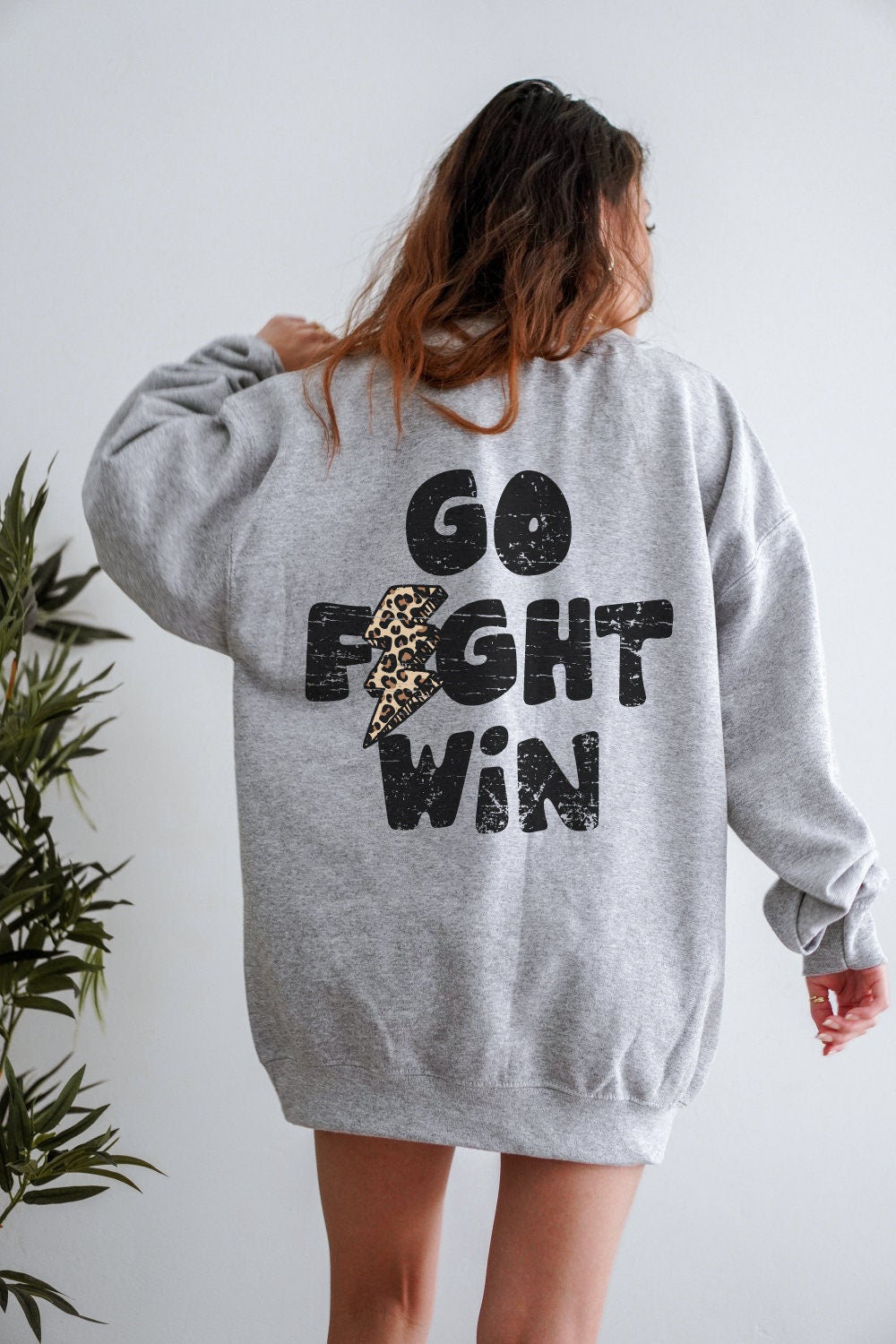 Go Fight Win Distressed Lightning Bolt PNG, Leopard Lightning Bolt png, Game Day