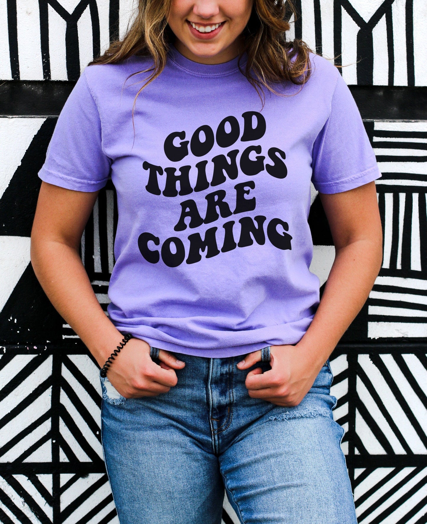 Good Things Are Coming svg, Empowerment svg, Positive svg, Self love Svg, Cut File, Wavy Letters