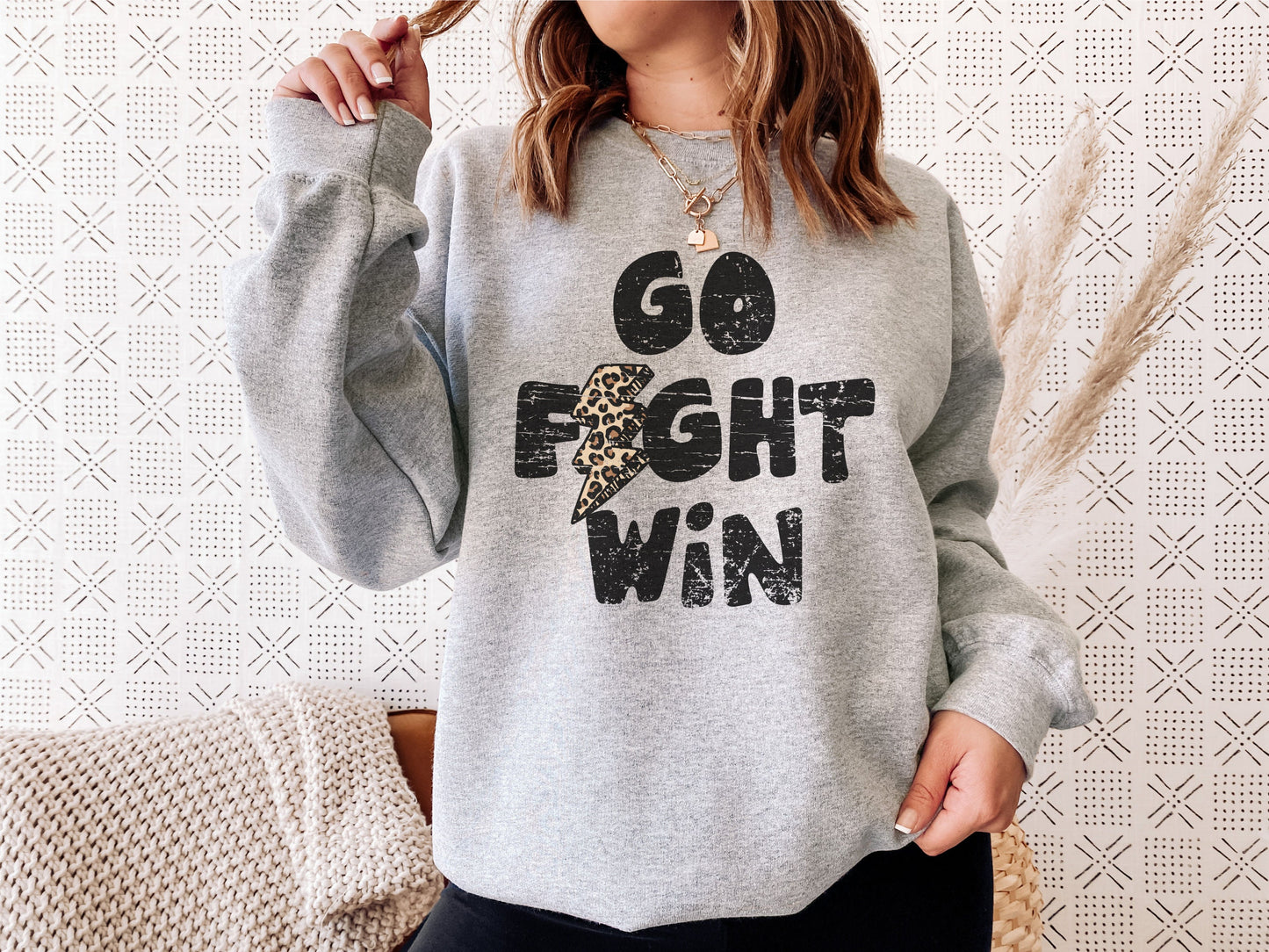 Go Fight Win Distressed Lightning Bolt PNG, Leopard Lightning Bolt png, Game Day