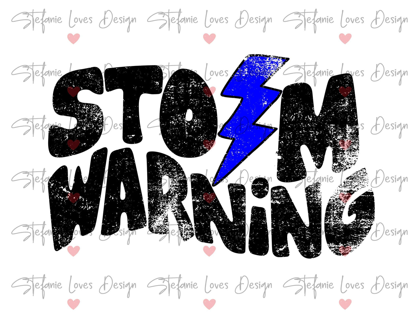 Storm Warning Lightning Bolt Distressed png, Distressed Storm Warning png, Sports png, Digital Design