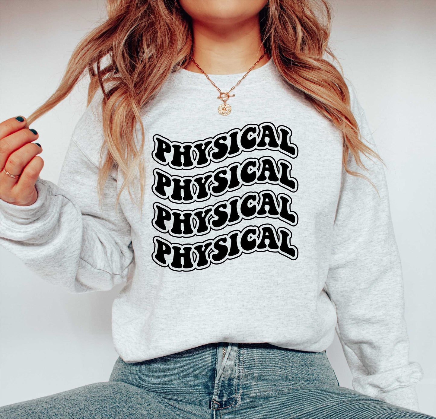 Physical svg, Retro 80s svg, Workout svg Physical Physical Physical Pysical svg, Wavy Letters, Digital Download