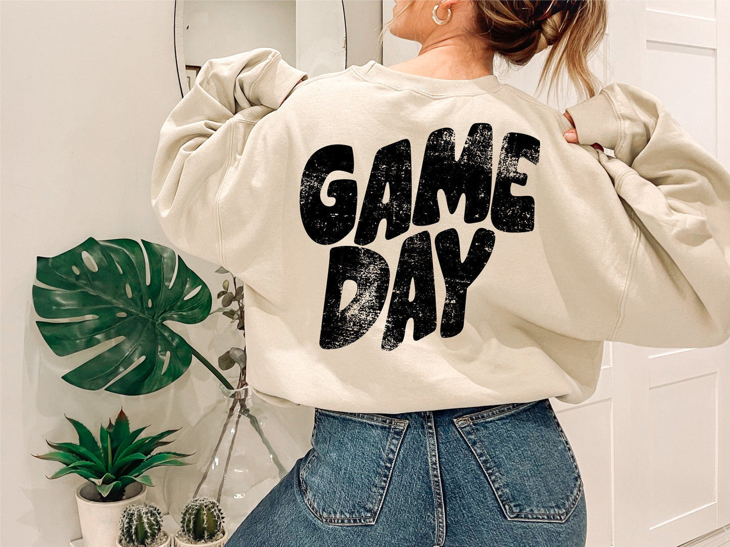 Game Day png, Distressed Game Day png, Sports png, Digital Design