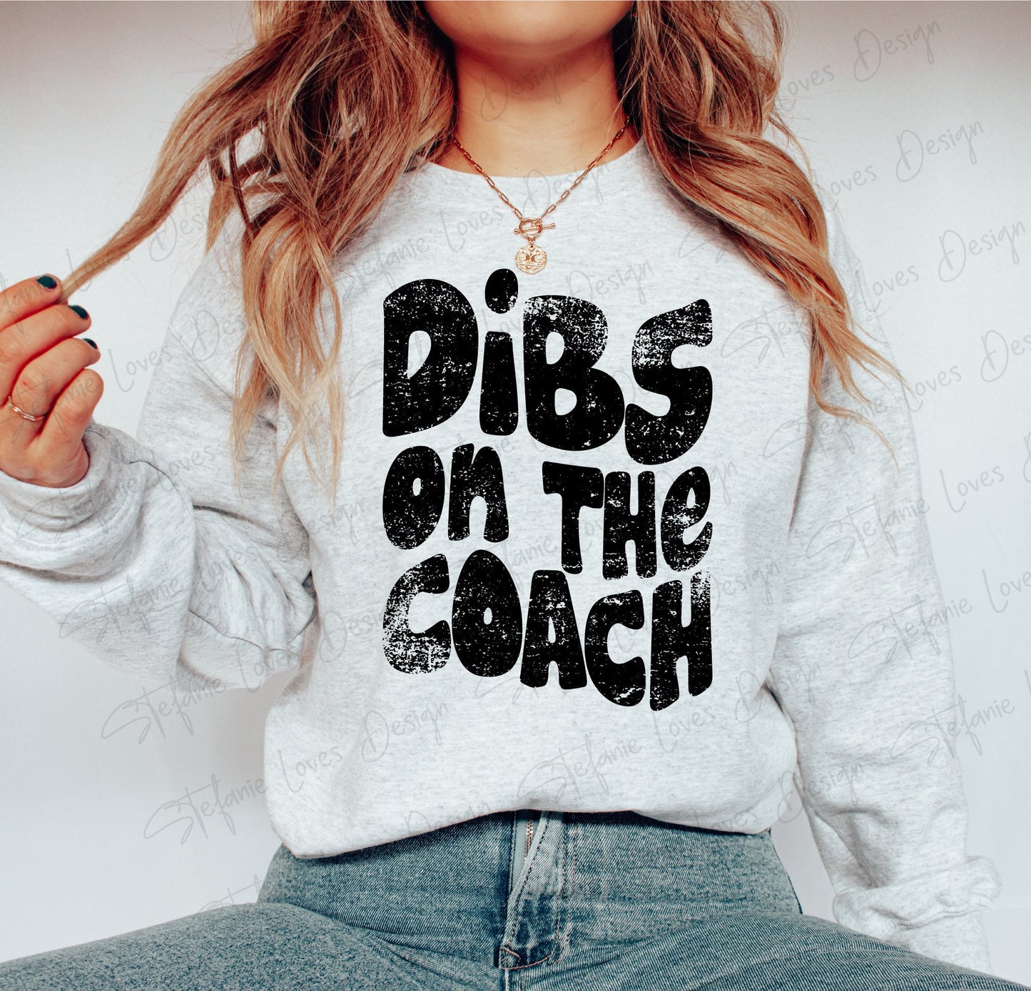 Dibs on the Coach png, Distressed Coach png, Sports png, Digital Design