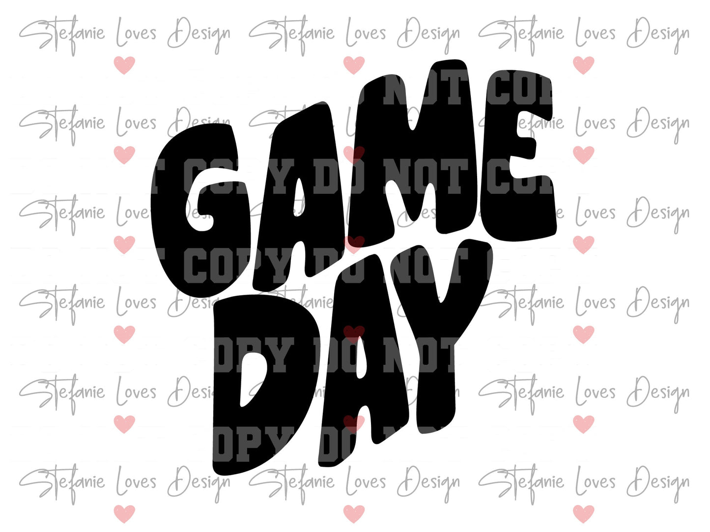 Game Day Retro SVG and PNG, Digital Design