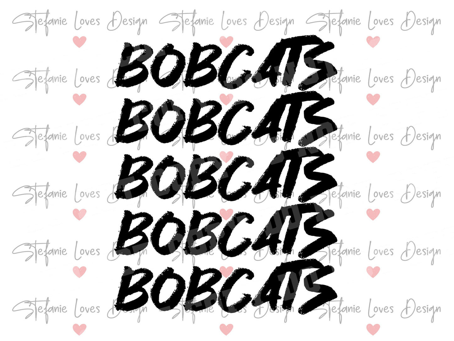 BOBCATS Repeat svg eps and png, Bobcats Mascot Digital Design