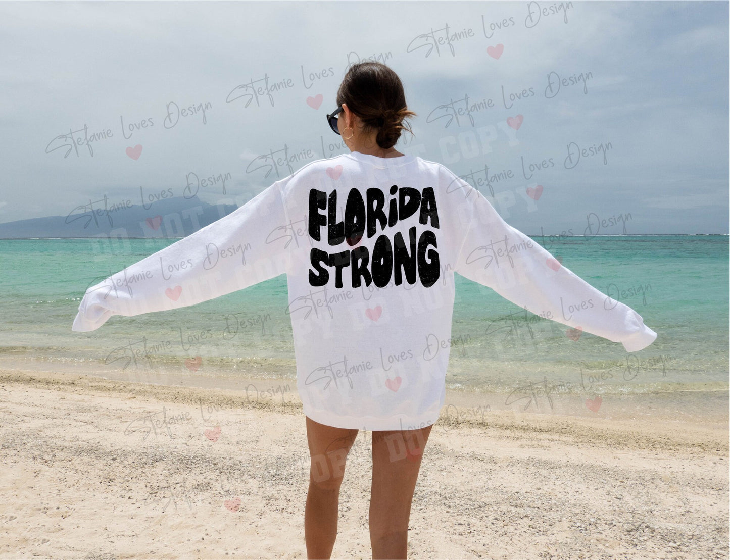 Florida Strong svg png eps, Distressed and Non-distressed digital design