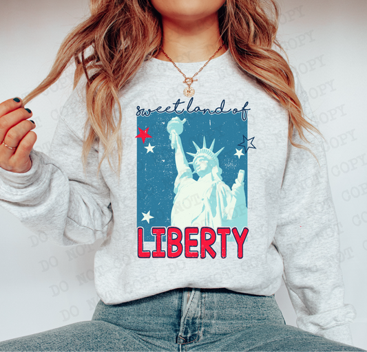 Sweet Land of Liberty  Grunge EPS, PNG