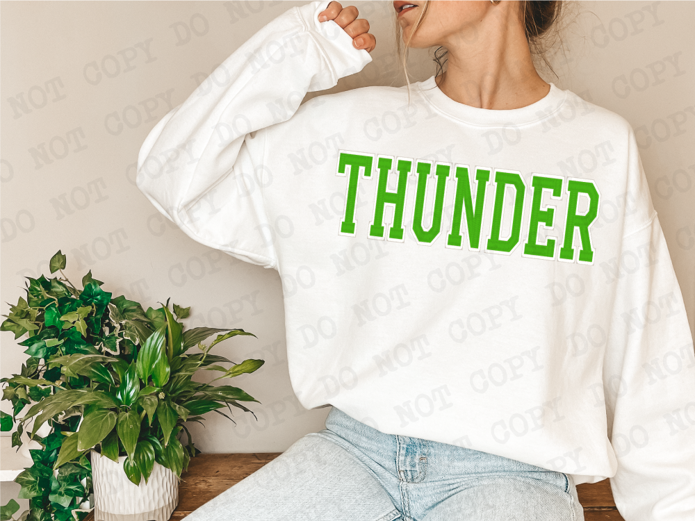 Thunder Embroidery Mascot