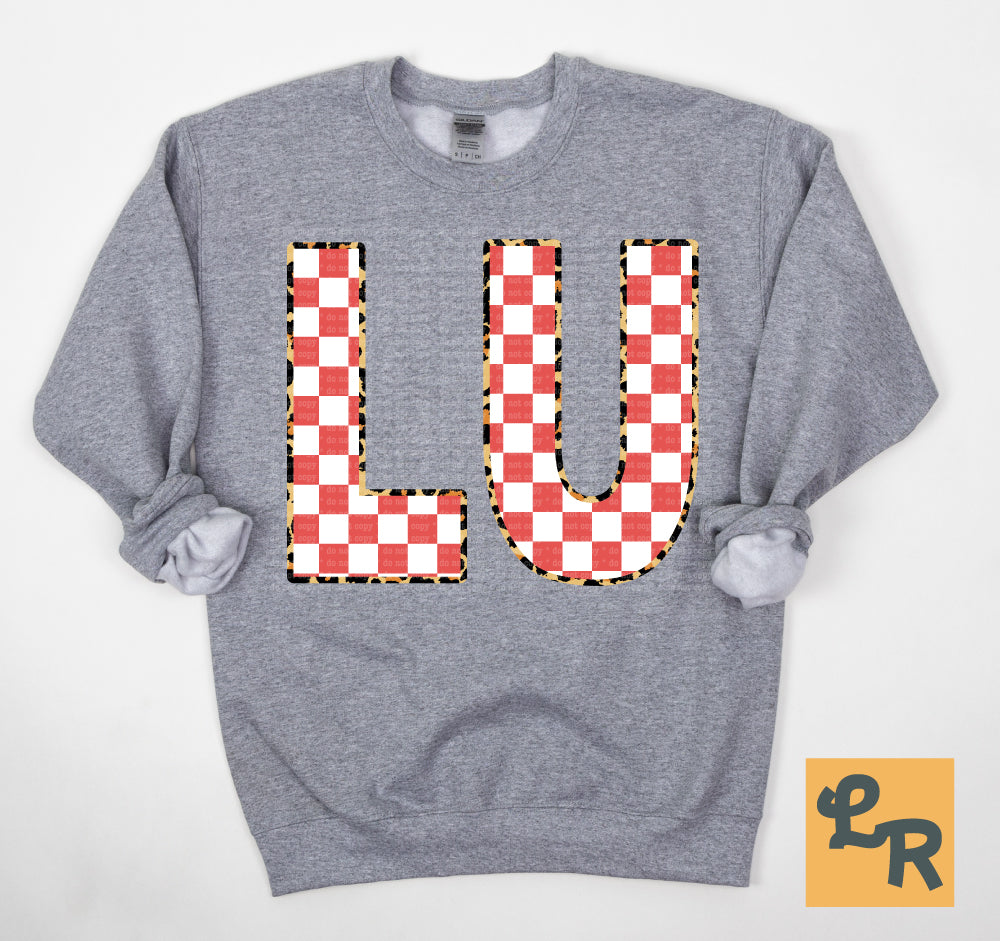 Checkered Leopard Alphabet | Checkered Letter Set | Digital Download