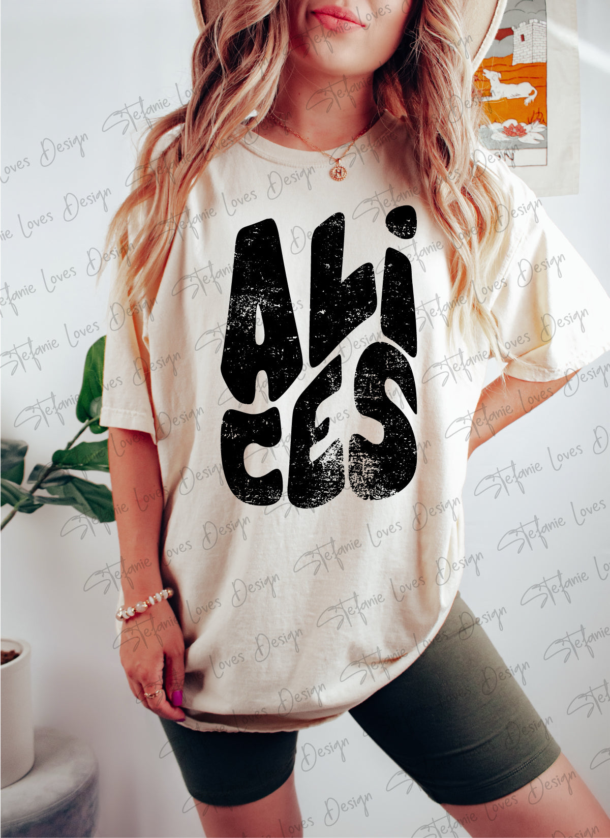 ALICES stacked png, Distressed Alices Mascot png, Digital Design, Alic