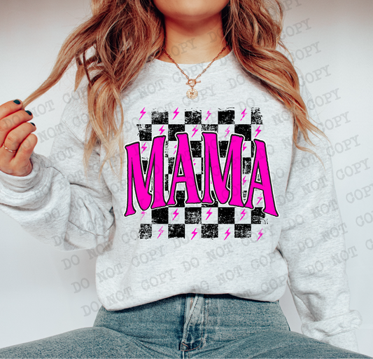 MAMA Checkered Rag Pink