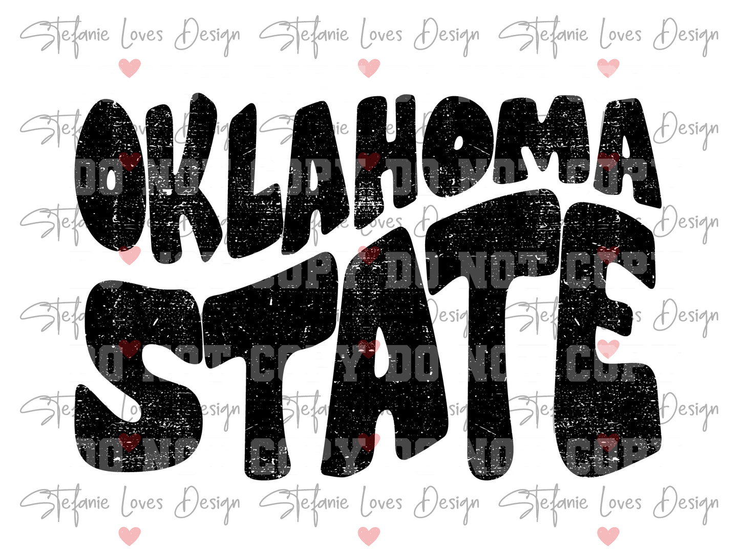 Oklahoma State png, Distressed Oklahoma png, Digital Design