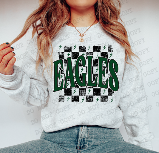Eagles Checkered Rag Hunter Green