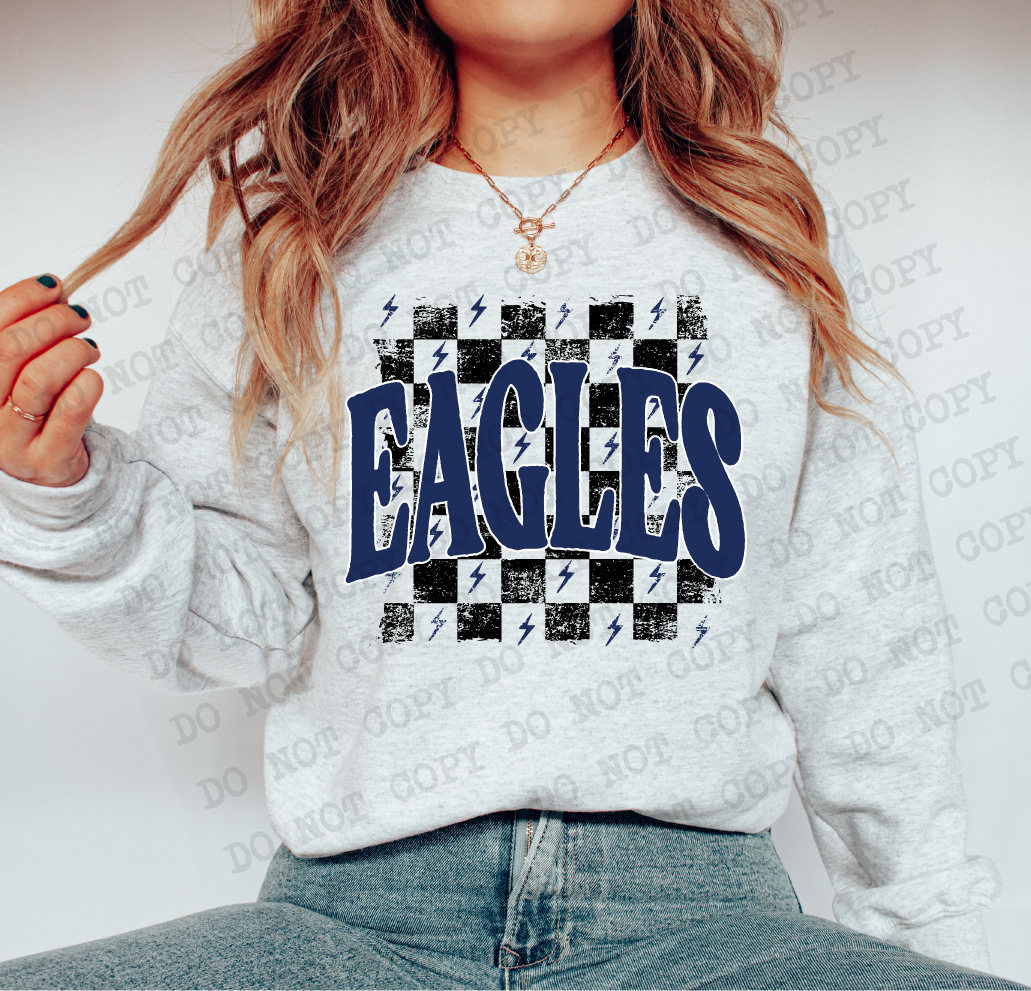 Eagles Checkered Rag Navy