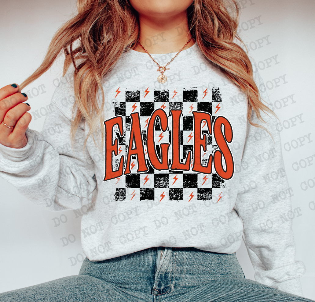 Eagles Checkered Rag Orange