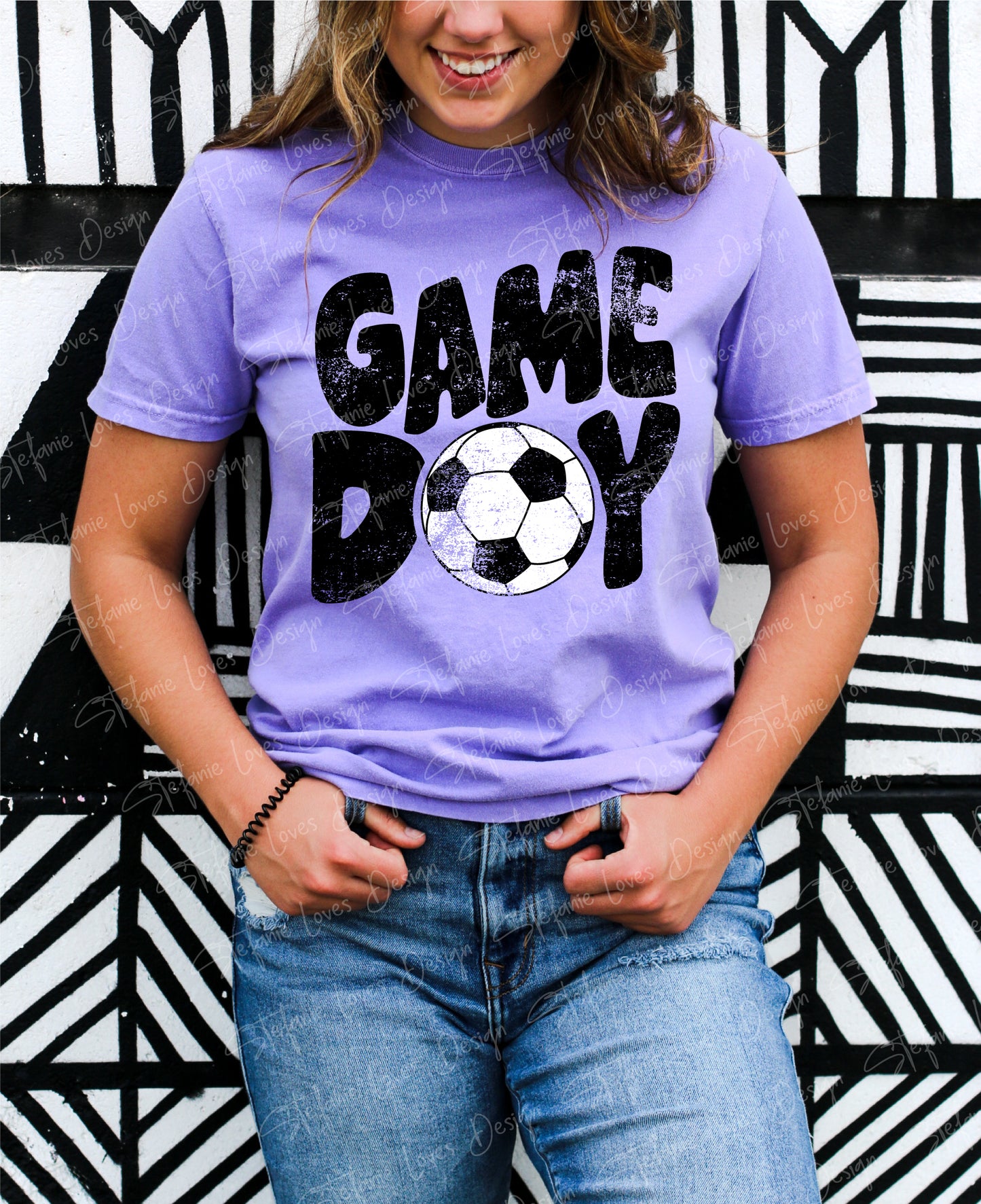 Game Day Soccer png, Distressed Game Day, Soccer png