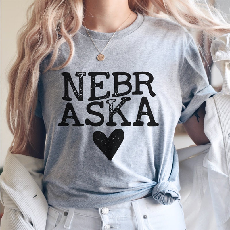 Nebraska svg, Nebraska Heart svg, Nebraska Shirt, Nebraska Crew, Nebraska Hoodie svg, Cricut Cut File, Sublimation File, DTF file