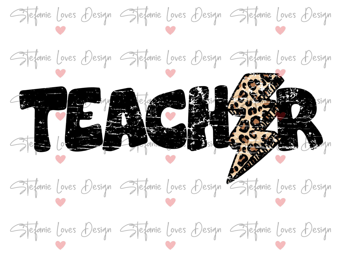 Teacher png, Teach, Distressed Lightning Bolt PNG, Leopard Lightning Bolt png, Teacher Tee Design