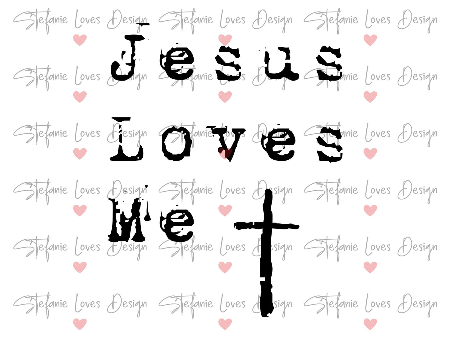 Jesus Loves Me svg, Christian Tee svg, Religious svg, Christian svg, Christian T-shirt design, Cricut Cut File, Sublimation File, DTF file