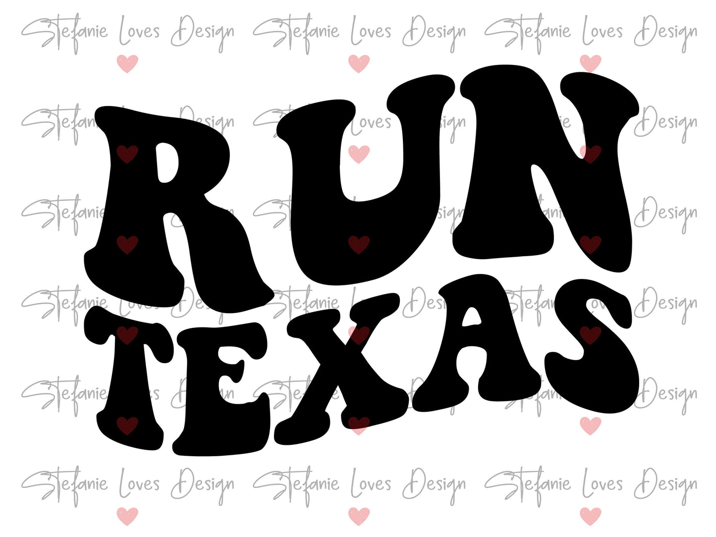 Run Texas svg, Running svg, Wavy Letters Svg, Texas, Digital Design