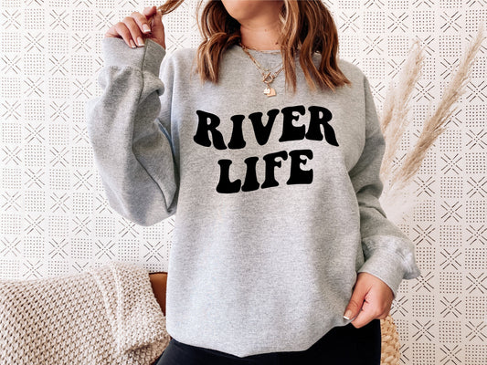 River Life svg, Wavy Letters Svg, Digital Design
