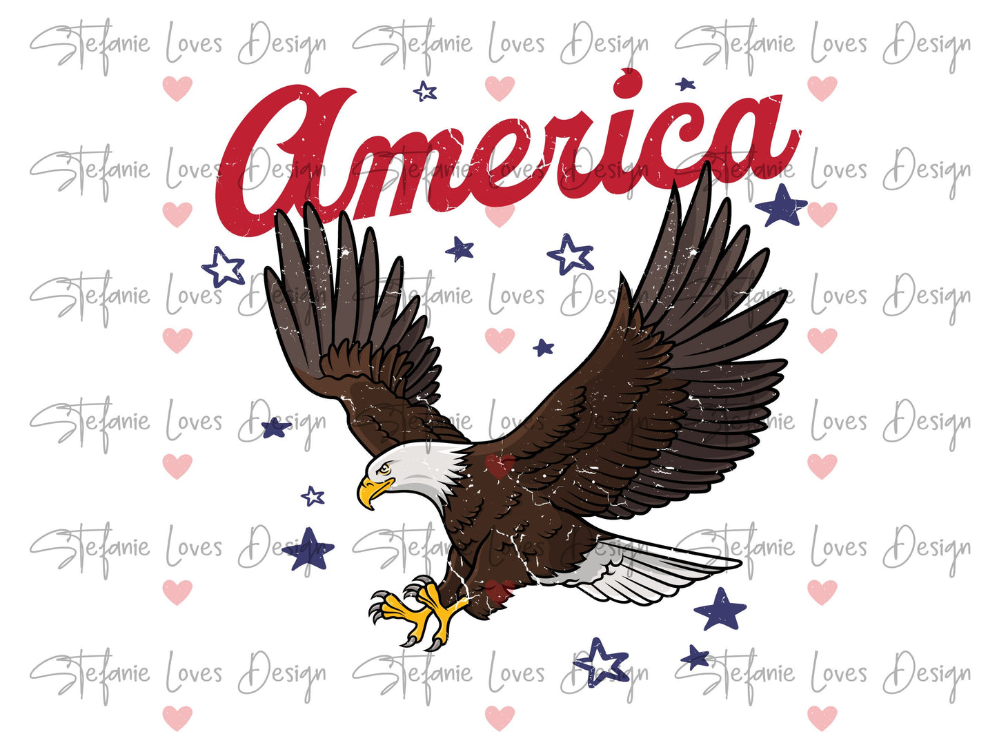 America Eagle Distressed png, Distressed American Eagle png, Digital Design