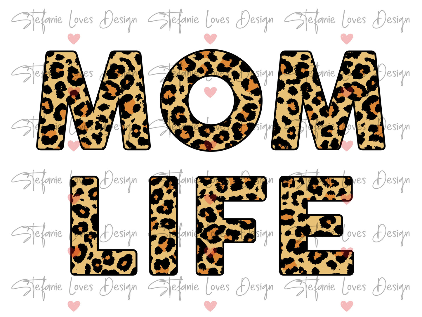 Mom Life png, Mom Life Leopard png, Mama Tee Design