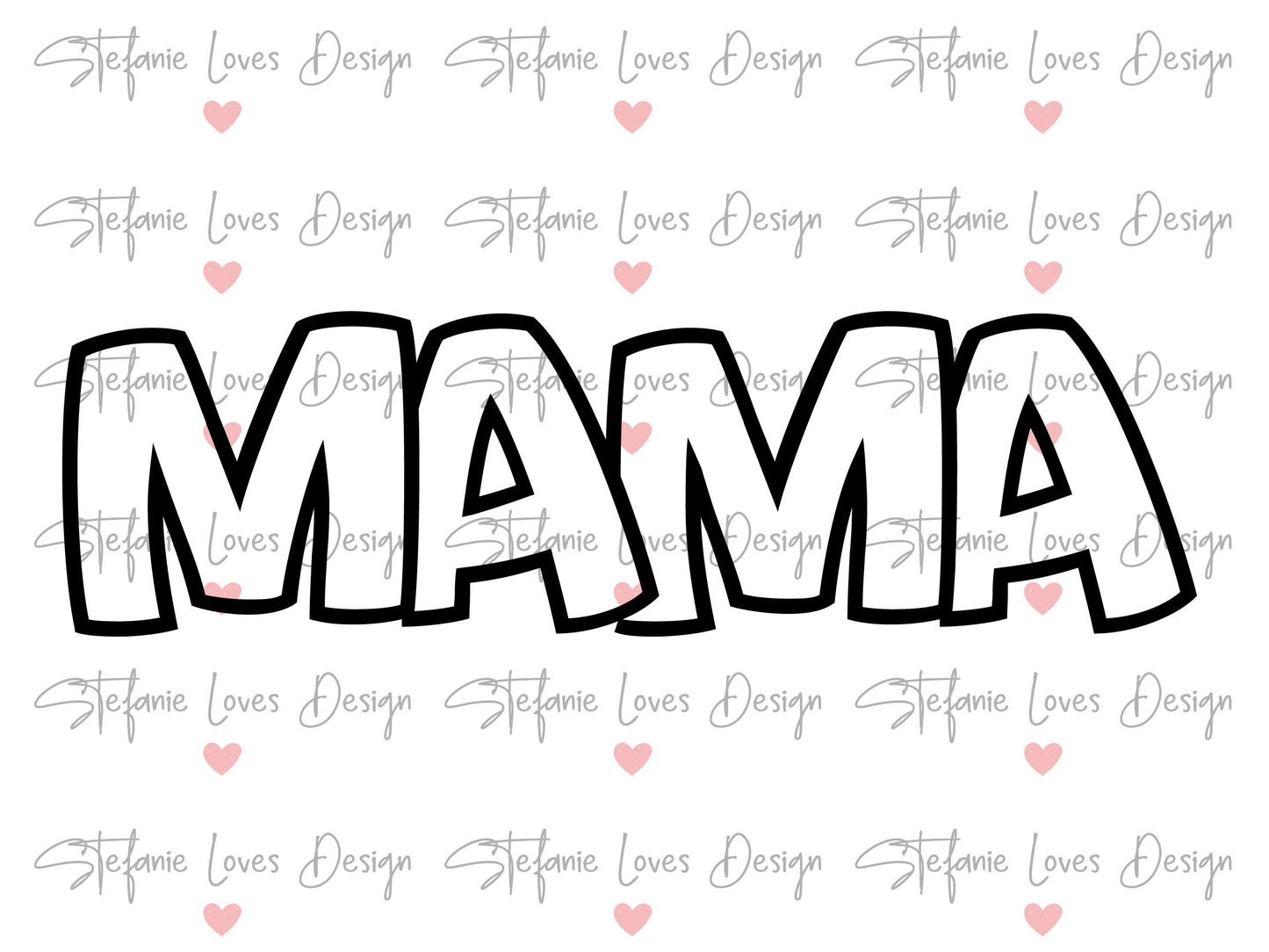 Mama svg, Mama Outline svg, Mama shirt svg, Mom svg, Digital Design