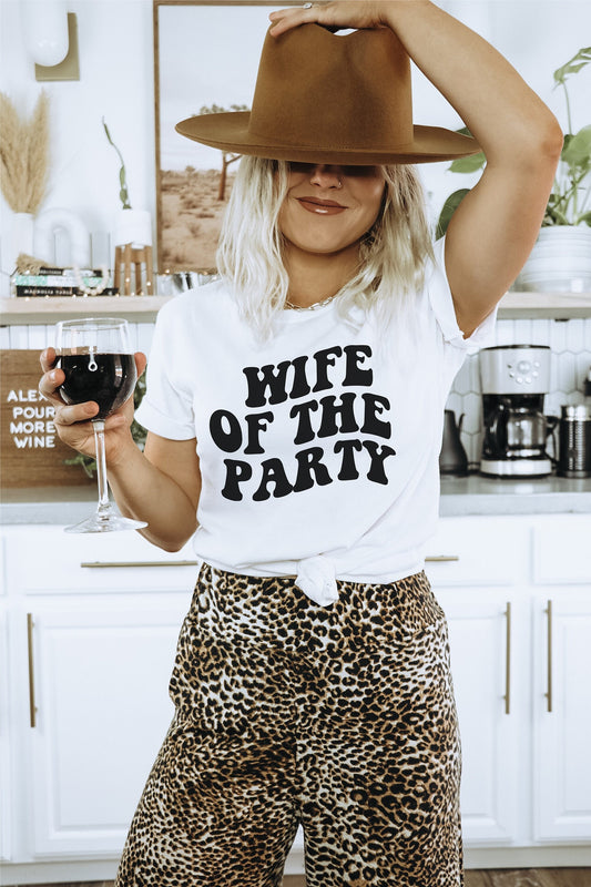 Wife of the Party svg, Wife svg, Bride svg, Wavy Letters, Digital Design