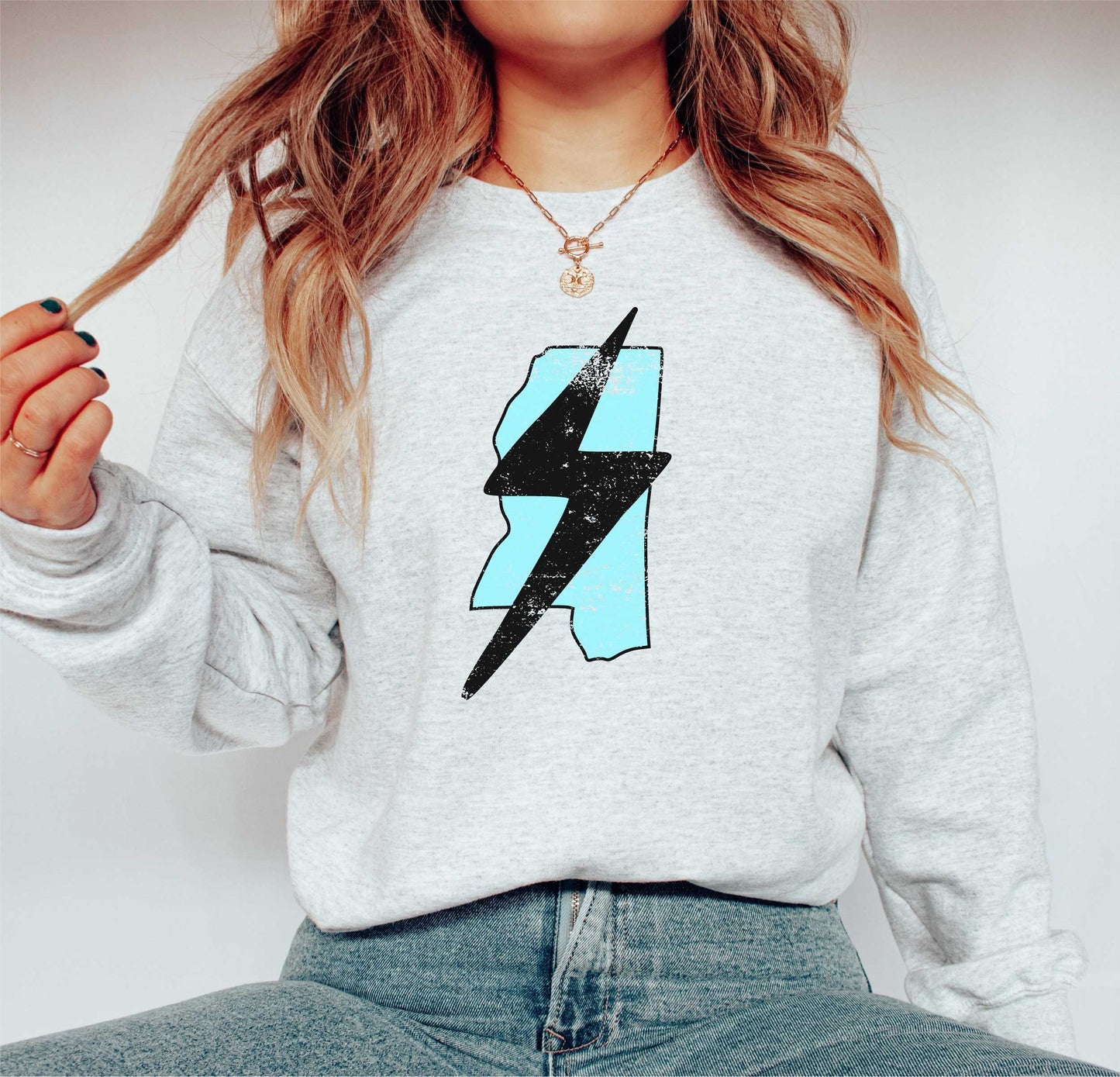 Mississippi Pastel Distressed Lightning Bolt PNG, Lightning Bolt png, Mississippi, 5 different colors