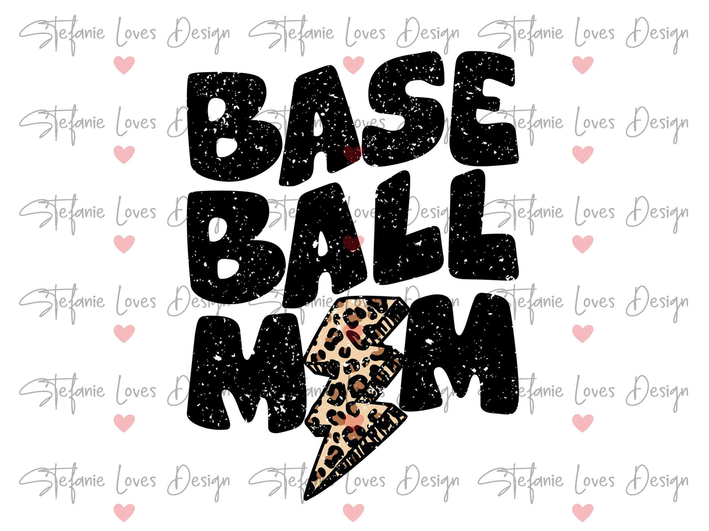 Baseball Mom Lightning Bolt png, Distressed Baseball Mom png, Sports png, Digital Design
