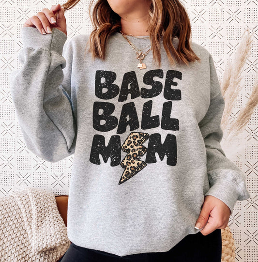 Baseball Mom Lightning Bolt png, Distressed Baseball Mom png, Sports png, Digital Design