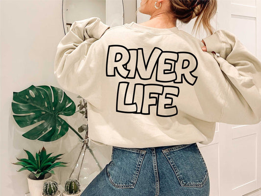 River Life svg, River Life Outline svg, Summer, Digital Design