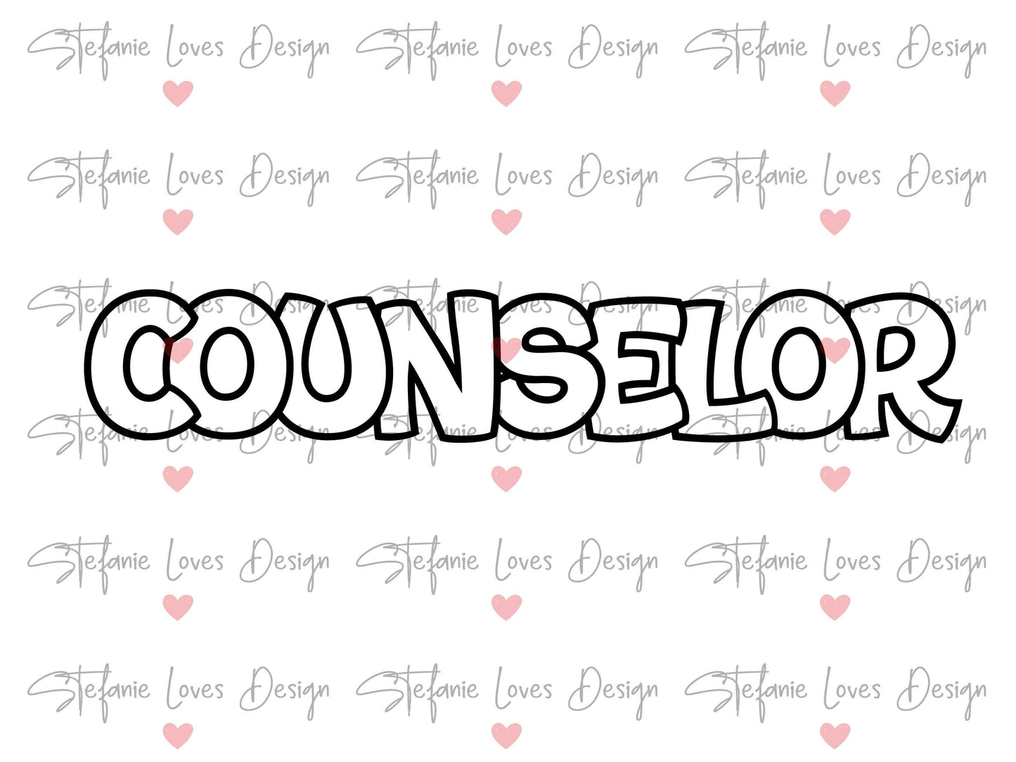 Counselor svg, Counselor Outline svg, Counselor shirt svg, Counselor Digital Design