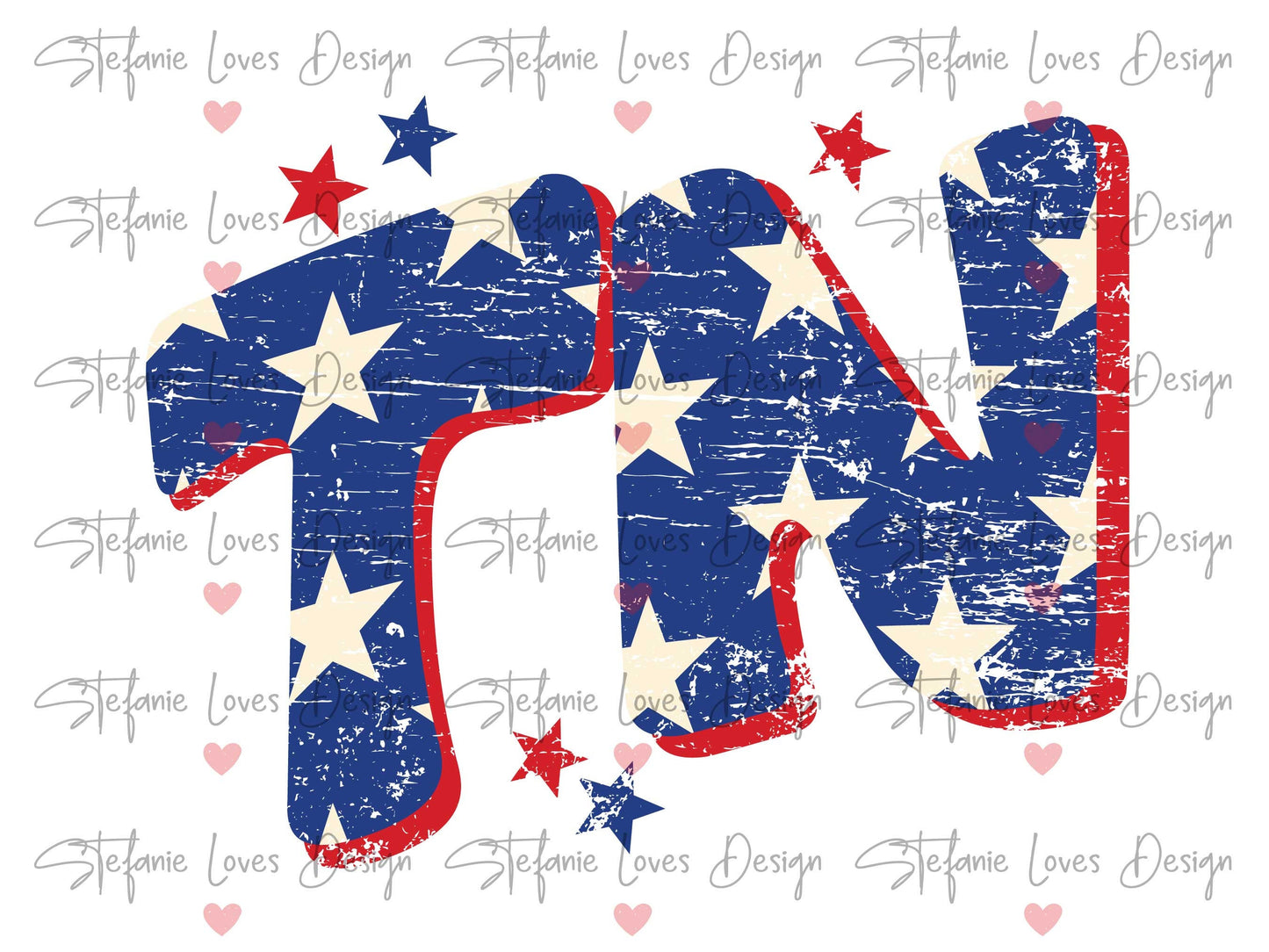 Tennessee TN Star Distressed Patriotic Design, Tennessee png, American Digital Download