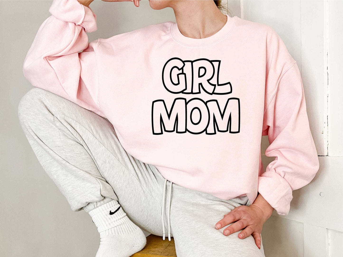 Girl Mom Outline svg, Girl Mom svg, Girl Mama Mom Digital Design