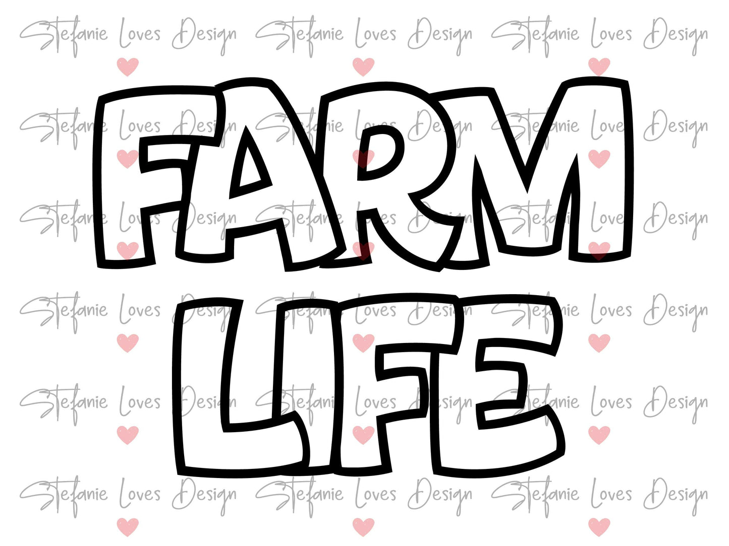 Farm Life svg, Farm Life Outline svg, Summer, Digital Design