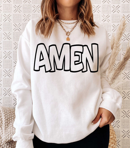 Amen svg, Amen Outline Svg, Christian saying svg, Love svg, Engagement svg, Married svg, Digital Design