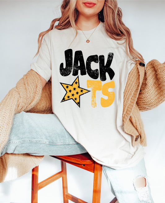 Jackets Distressed Star PNG, Jackets png, Retro Letter Digital Design