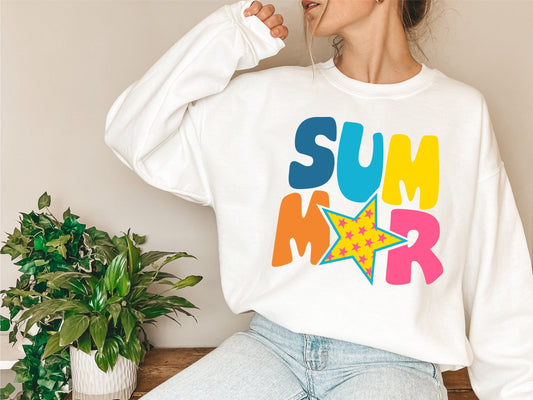 Summer svg, Summer colorful, Wavy Letters Svg, Digital Design