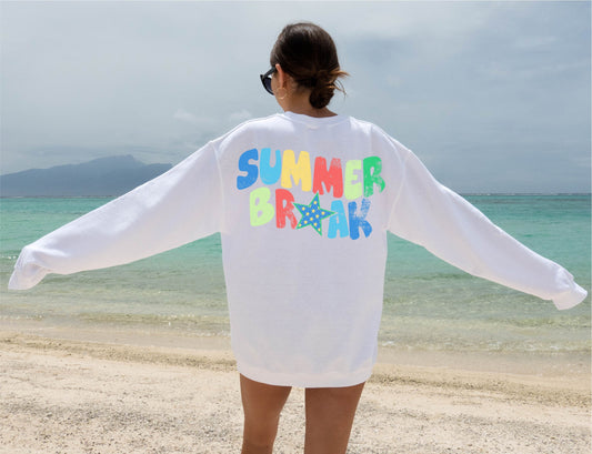 Summer Break png, Summer colorful, Wavy Letters png, Digital Design