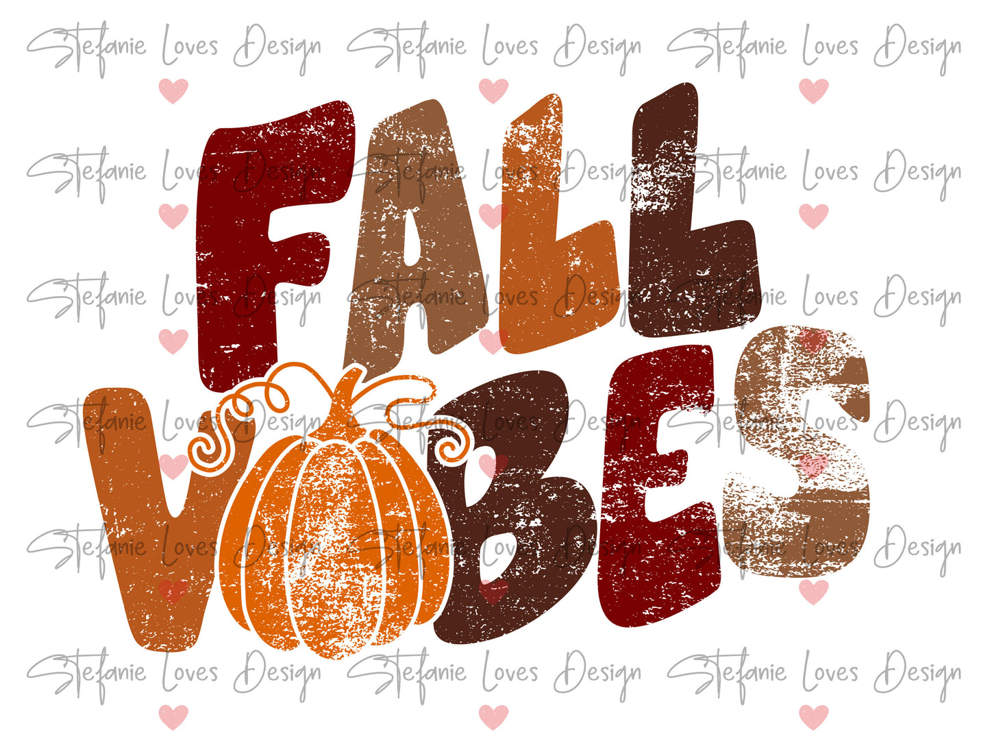 Fall Vibes Distressed png, Fall Vibes in Fall Colors png, Digital Download