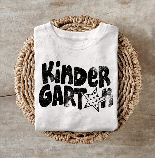 Kindergarten png, Distressed Kindergarten png, 1st Grade, Digital Design, Back to School
