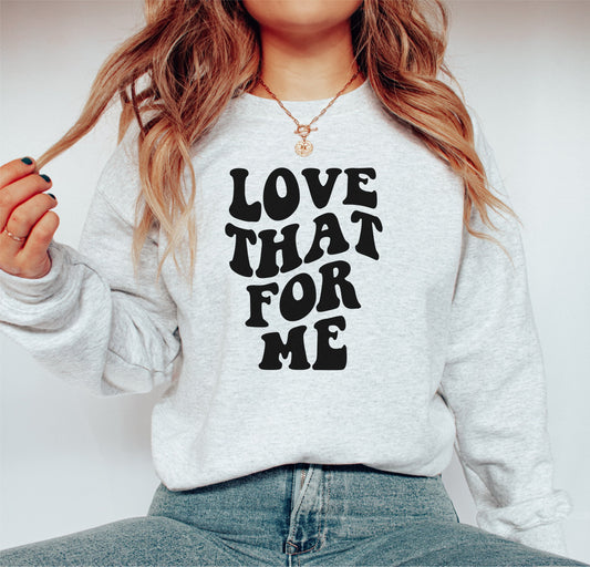 Love That For Me SVG, Wavy Letter, Retro Love That For You, Digital Design