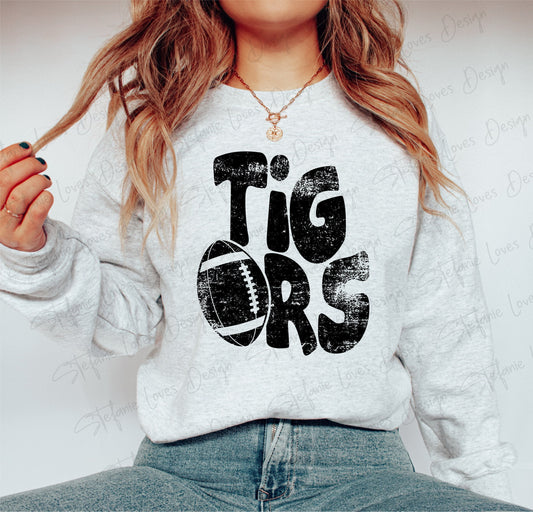 Tigers png, Distressed Tigers Mascot png, Digital Design, Tigers