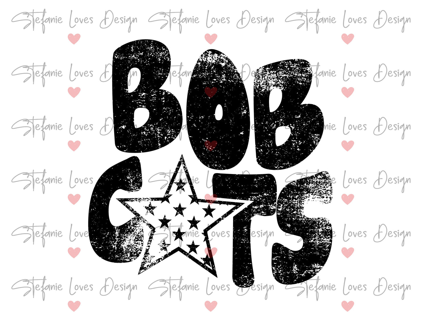 Bobcats png, Distressed Bobcats Mascot png, Digital Design, Bobcats