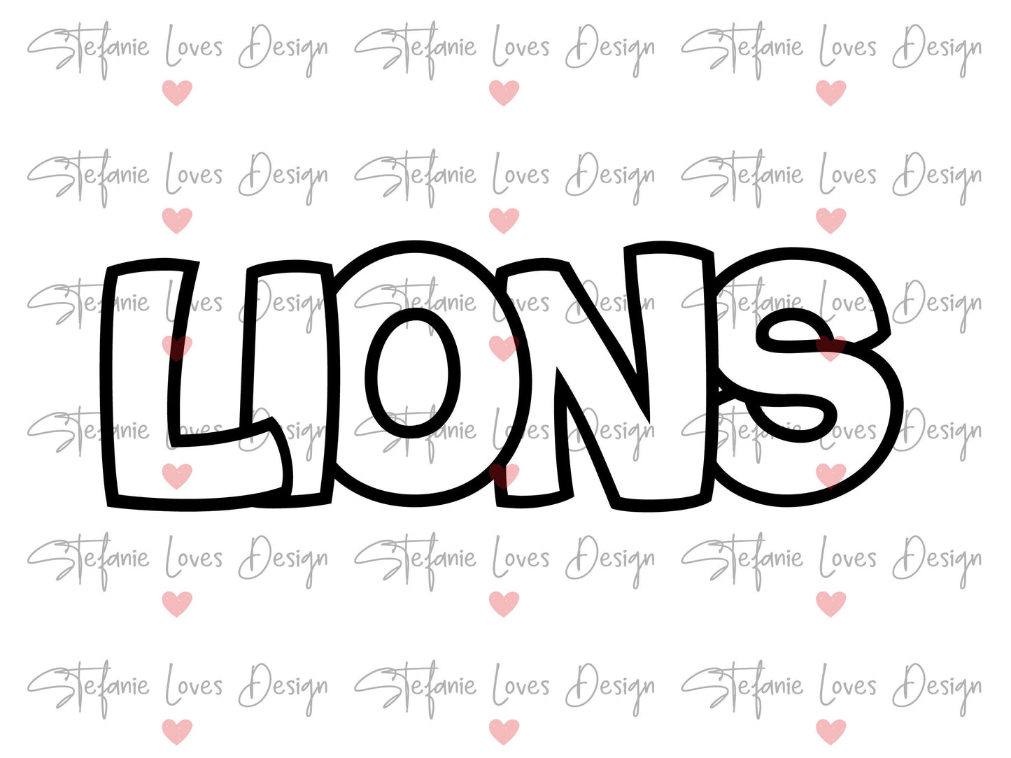 Lions svg, Lions Outline svg, Lions shirt svg, Digital Design, Lions Mascot