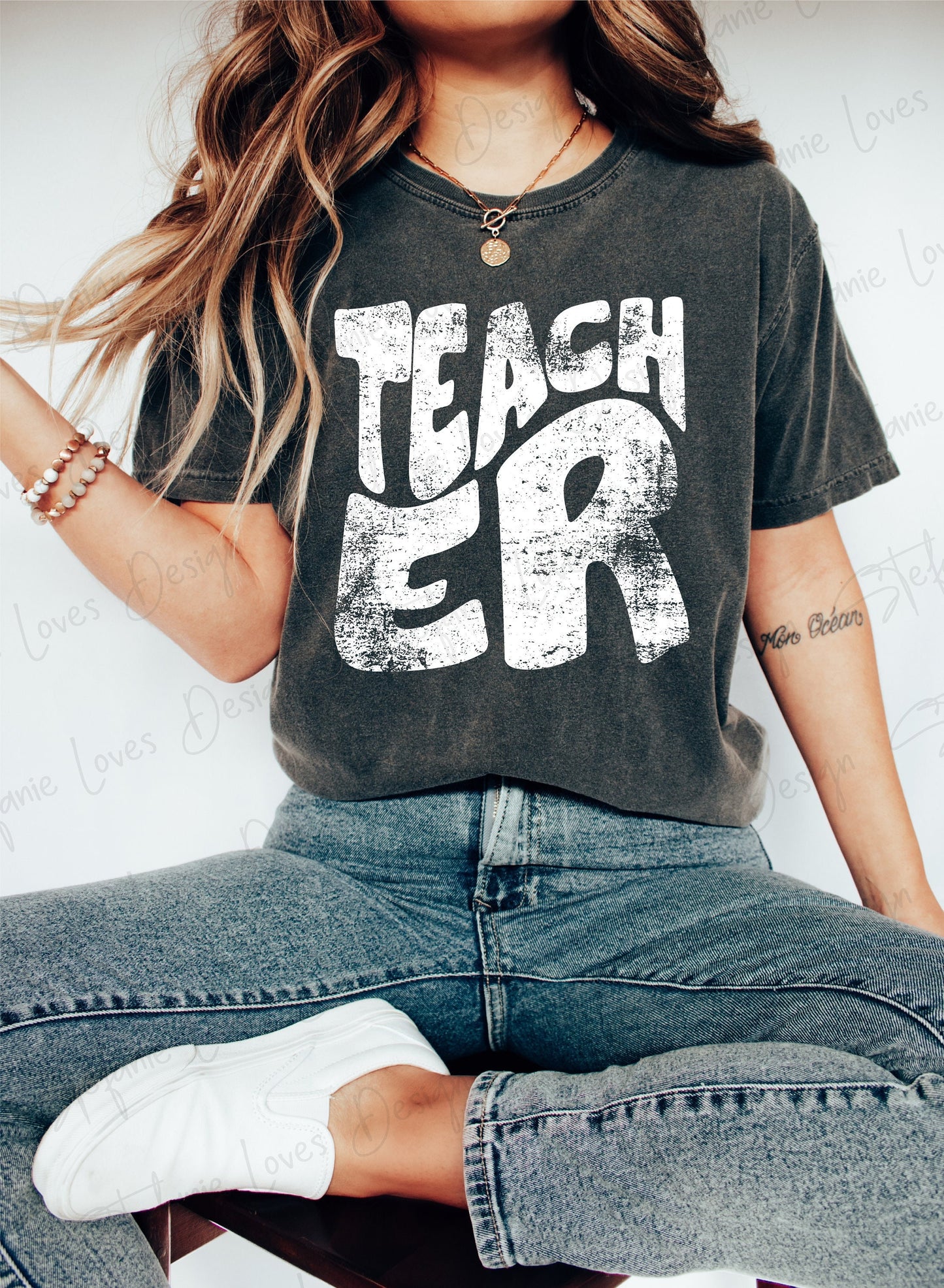 Teacher png, Teach, Distressed PNG, Teacher shirt, Gift for Teacher, Teacher Tee Design