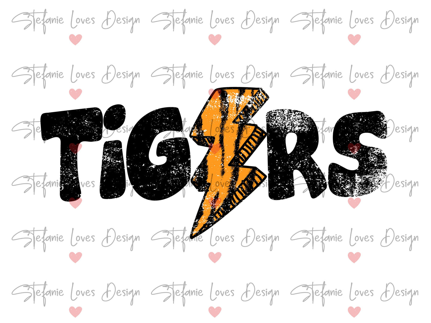 Tigers Distressed Lightning Bolt PNG, Tiger Lightning Bolt png, Tigers Mascot