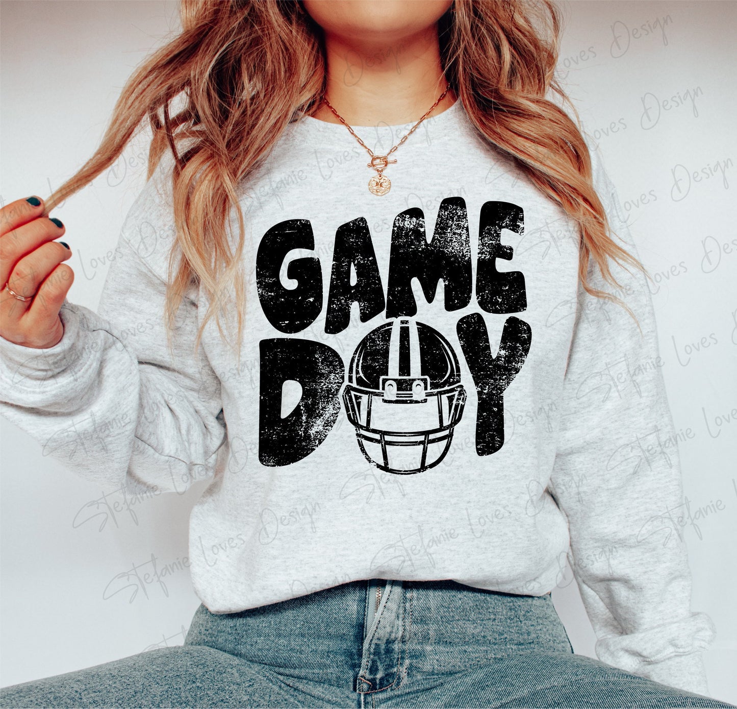 Game Day Football Helmet png, Distressed Game Day png, Sports png, Digital Design